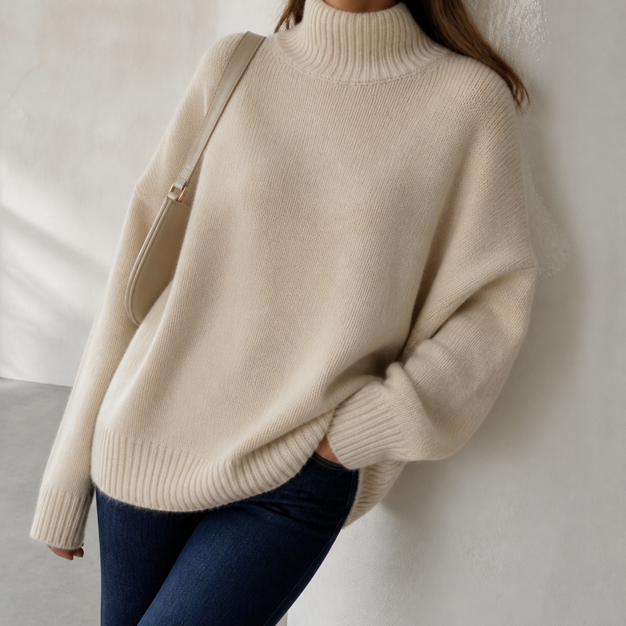 Winter Clothing H&M - Women's Winter Clothing Turtleneck Long Sleeve