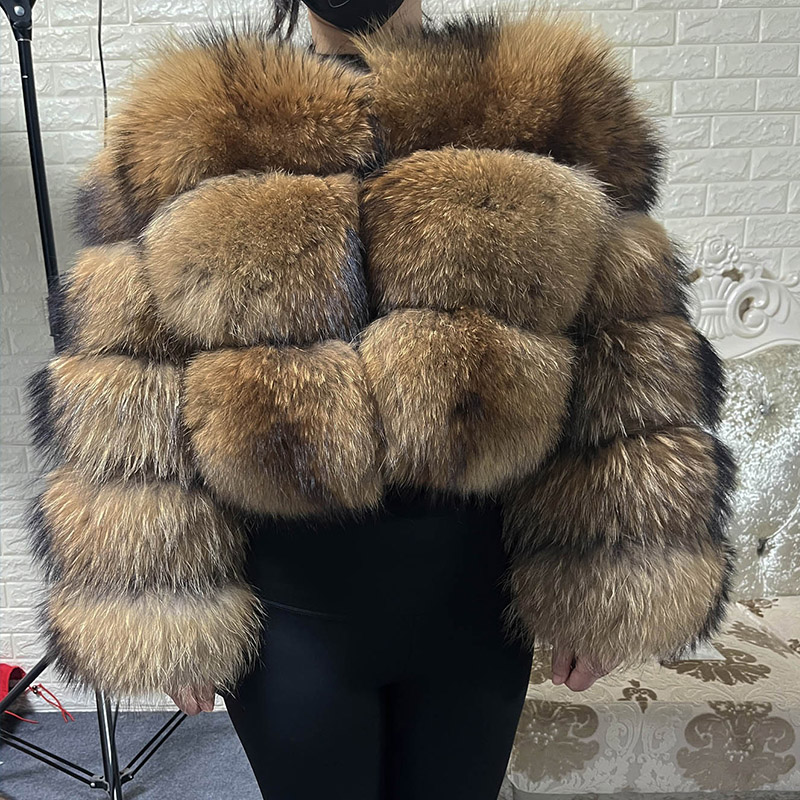 Plus Size Tops Brown Fur Maoma - Warm Winter Clothing recension och pris