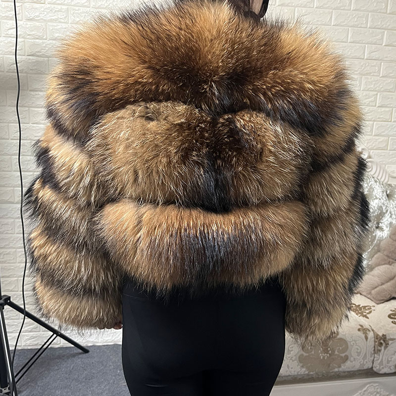 Plus Size Tops Brown Fur Maoma - Warm Winter Clothing recension och pris