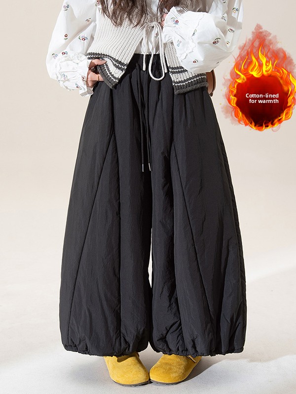 Winter Thickened Wide Leg Lant - Warm Winter Clothing recension och pris