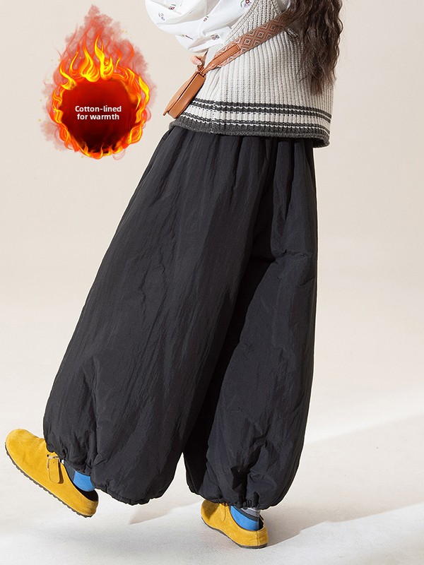 Winter Thickened Wide Leg Lant - Warm Winter Clothing recension och pris