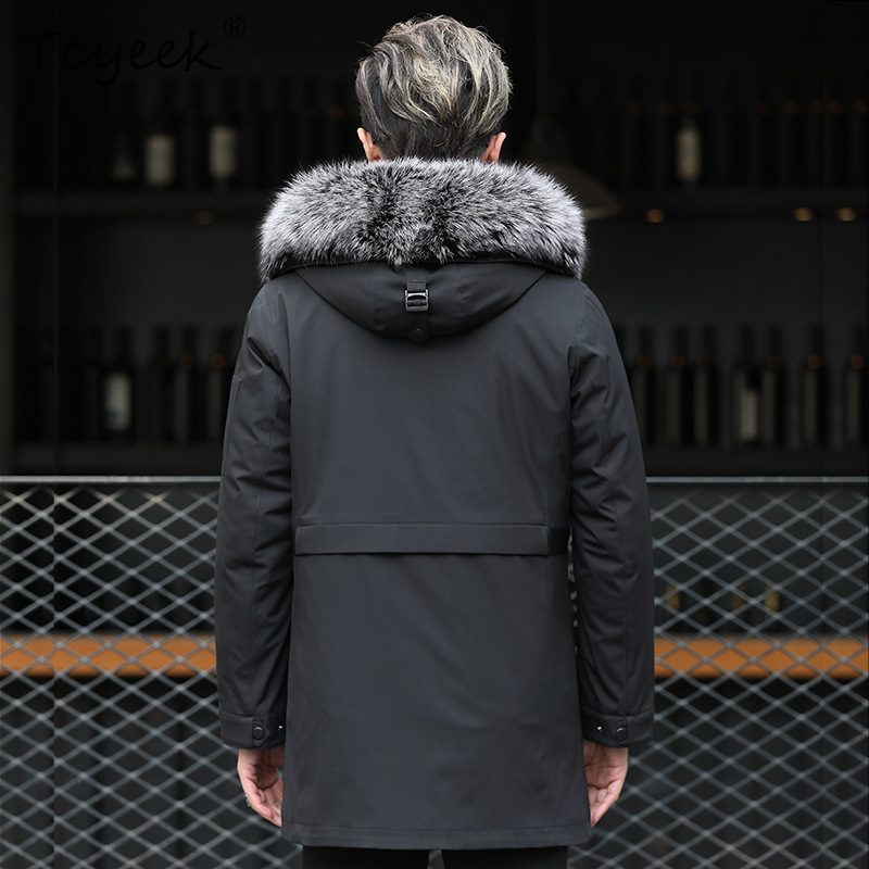 Tcyeek Sliver Fox Fur Collar W - Warm Winter Clothing recension och pris