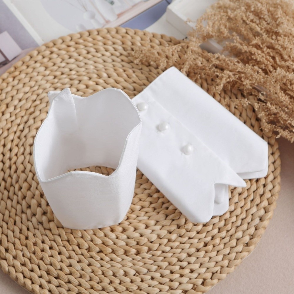 Trend White Fake Cuffs Button  - Warm Winter Clothing recension och pris