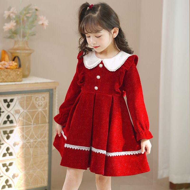 Baby Girls Sweet Dresses 2024  - Winter Clothing 1 Year Old recension och pris