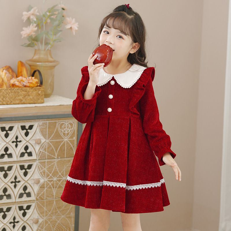 Baby Girls Sweet Dresses 2024  - Winter Clothing 1 Year Old recension och pris