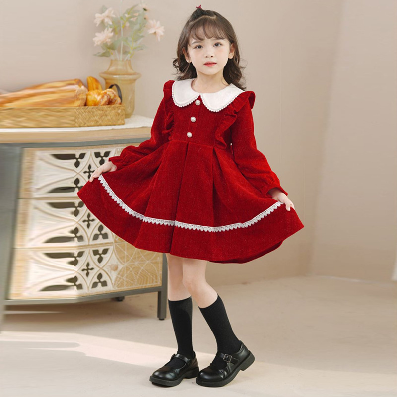 Baby Girls Sweet Dresses 2024  - Winter Clothing 1 Year Old recension och pris
